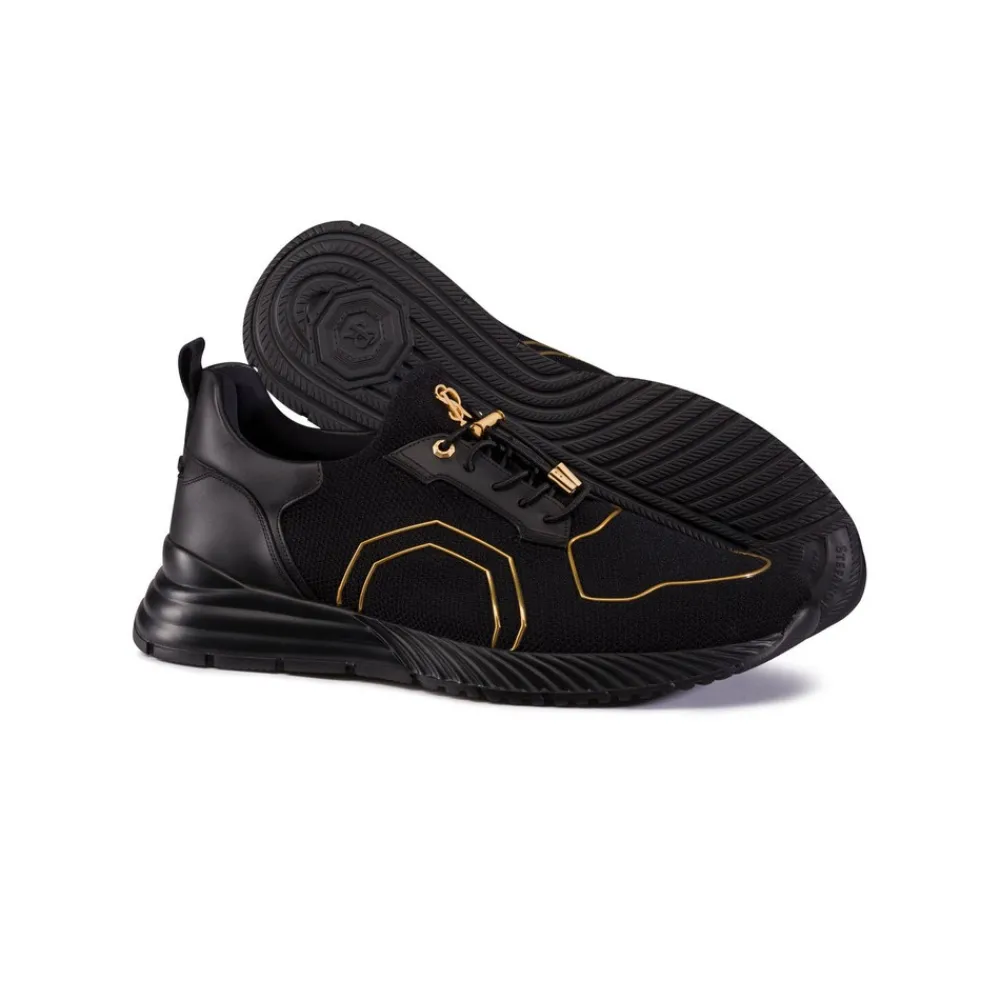 Outlet Technical Fabric And Calfskin Leather Sneakers Sneakers