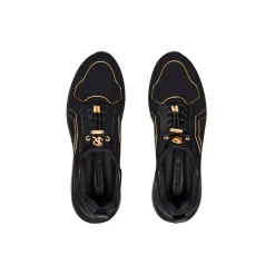Outlet Technical Fabric And Calfskin Leather Sneakers Sneakers