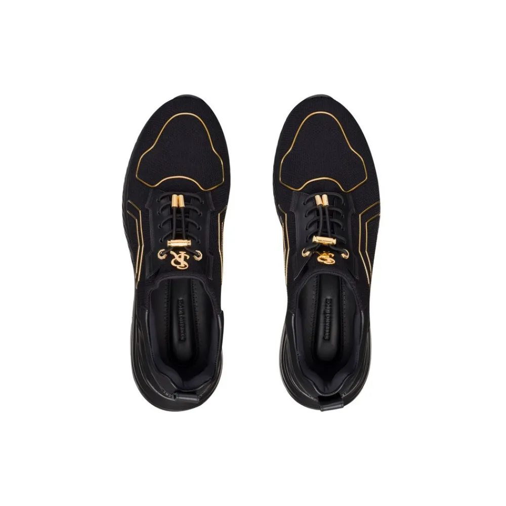 Outlet Technical Fabric And Calfskin Leather Sneakers Sneakers