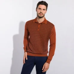 Discount Three Button Polo Mens Knitwear