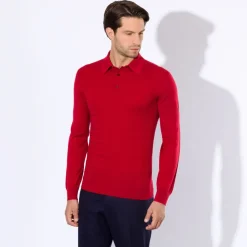 Clearance Three Button Polo Mens Knitwear