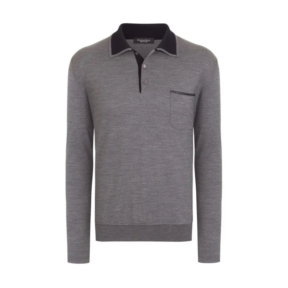 Cheap Three Button Polo Mens Knitwear