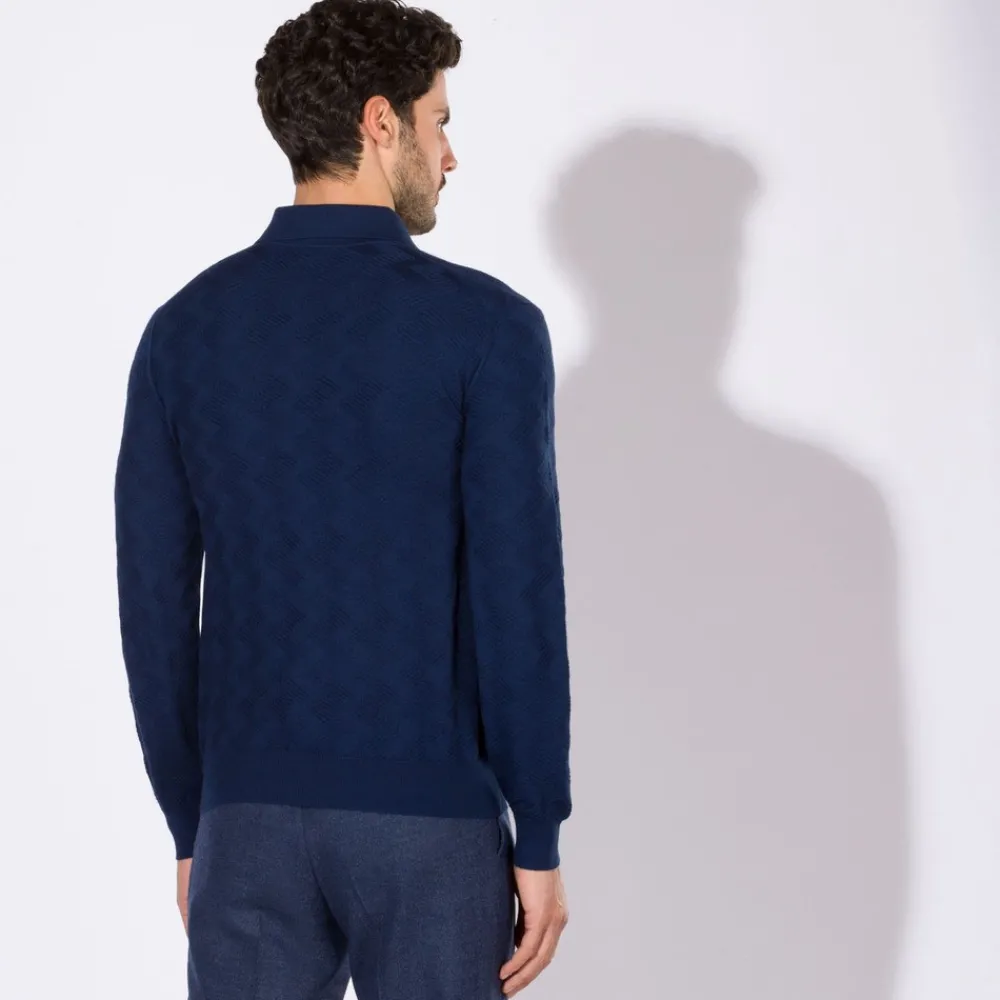 New Three Button Polo Mens Knitwear
