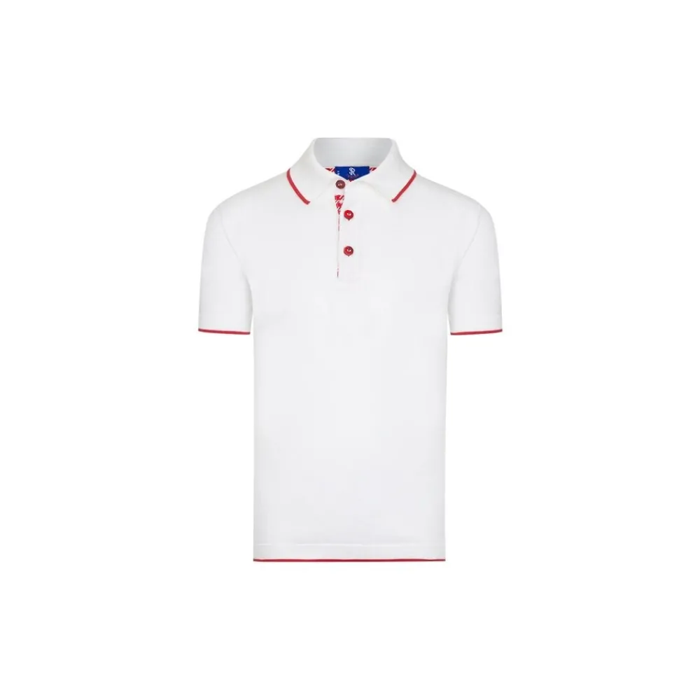 Shop Three Button Polo Junior Knitwear