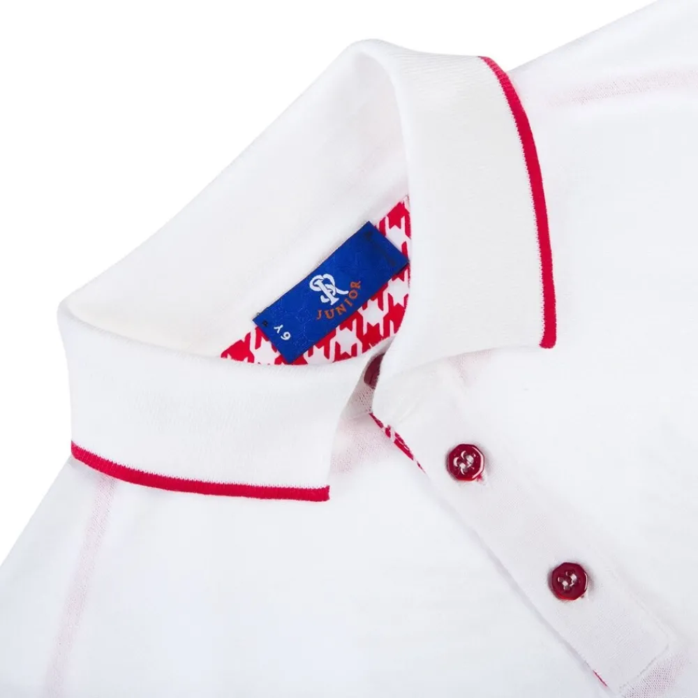 Shop Three Button Polo Junior Knitwear