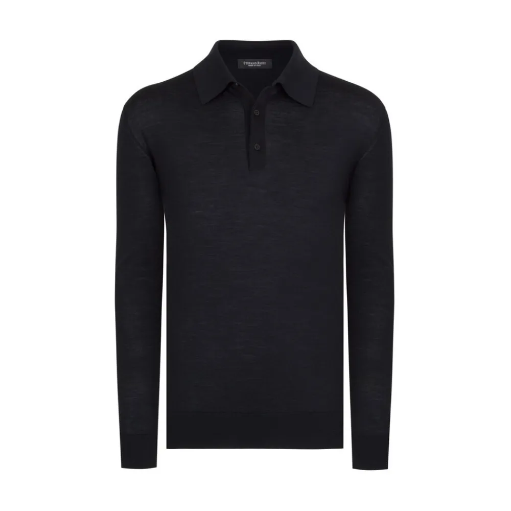 Store Three Button Polo Mens Knitwear