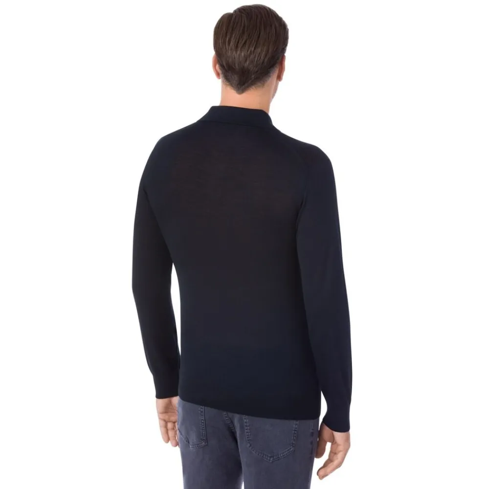 Store Three Button Polo Mens Knitwear
