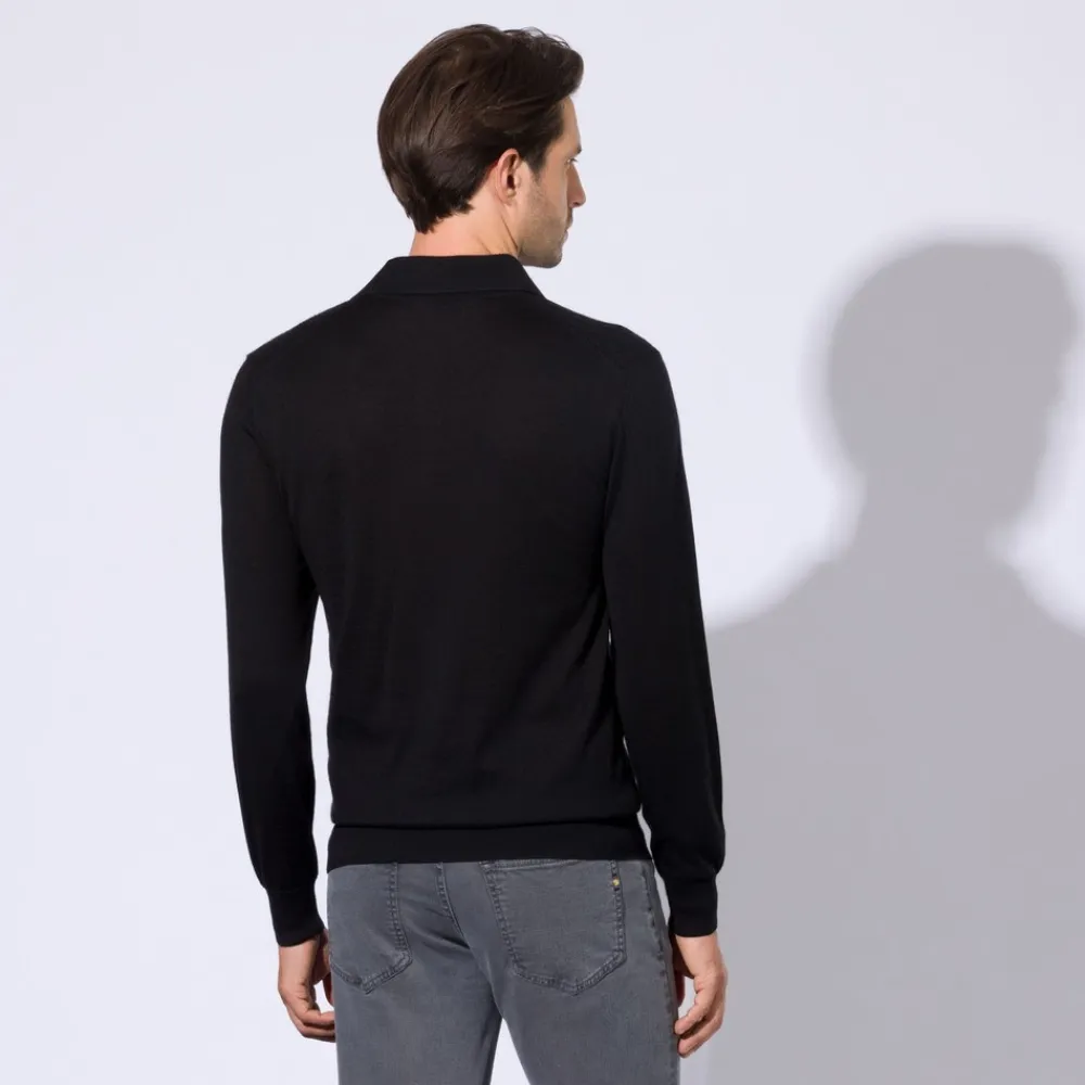 Hot Three Button Polo Mens Knitwear