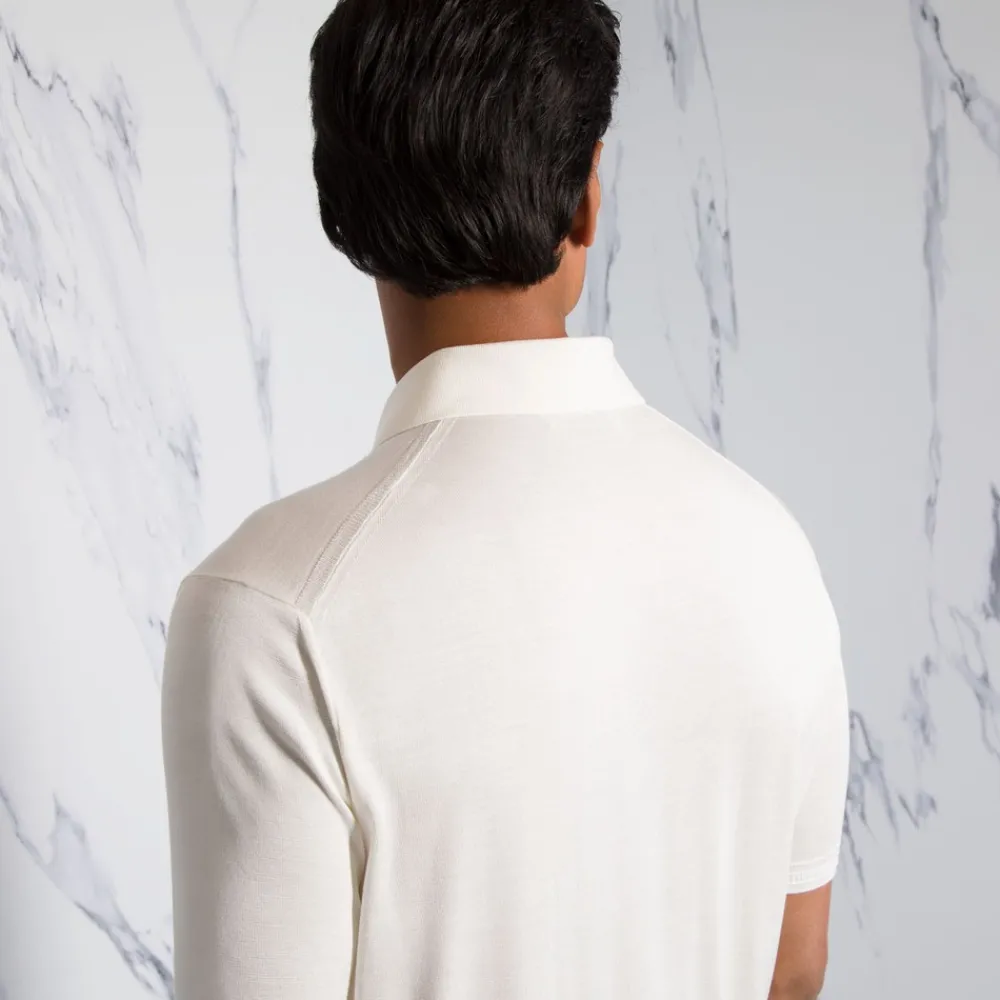 Fashion Three Button Polo Shirt Mens Knitwear