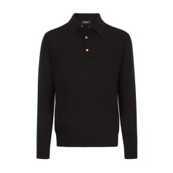 Clearance Three-Button Polo Shirt Mens Knitwear