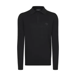 Clearance Three-Button Polo Shirt Mens Knitwear