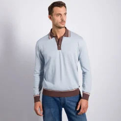 Outlet Three-Button Polo Shirt Mens Knitwear