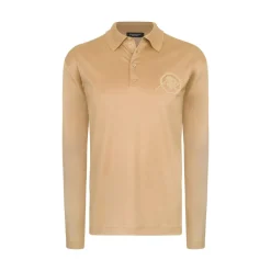 Online Three-Button Polo Shirt Mens Knitwear