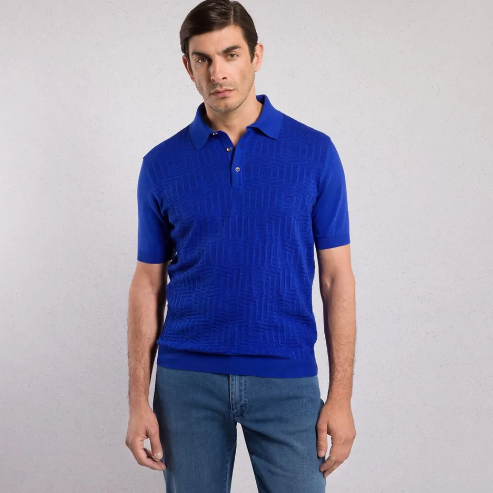 New Three-Button Polo Shirt Mens Knitwear