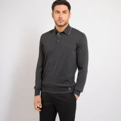 New Three-Button Polo Shirt Mens Knitwear