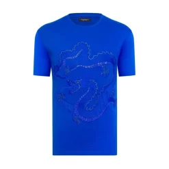 Flash Sale T-Shirt With Chinese Dragon And Swarovski Details Mens Last Sizes