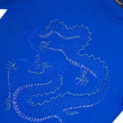 Flash Sale T-Shirt With Chinese Dragon And Swarovski Details Mens Last Sizes