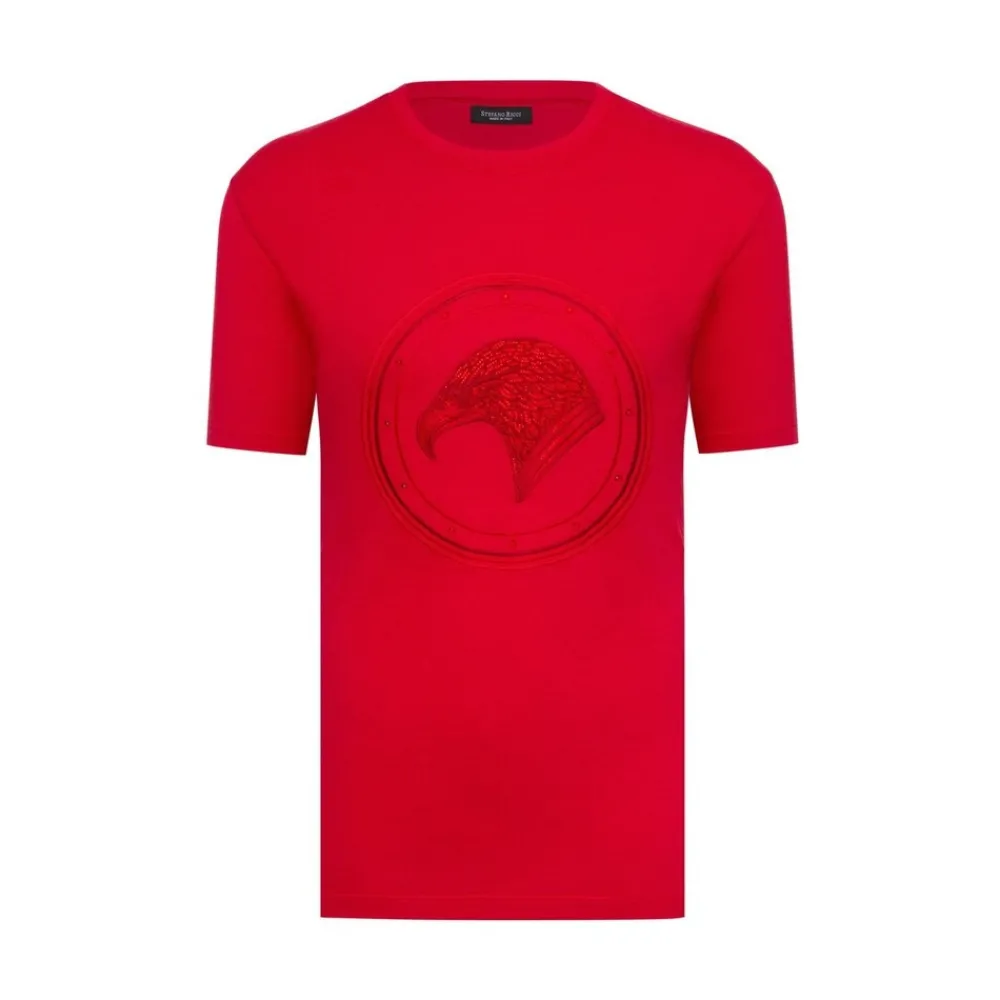 Best T-Shirt With Eagle Head And Swarovski Details Mens T-Shirts