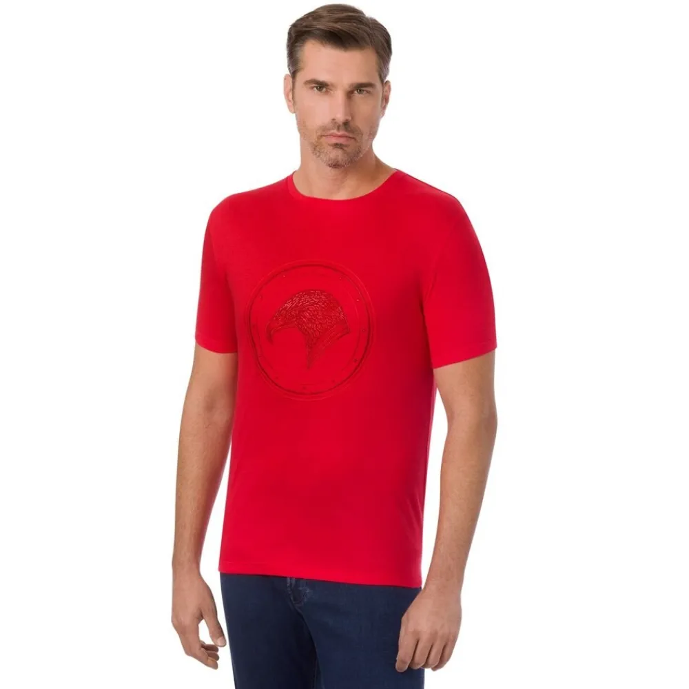Best T-Shirt With Eagle Head And Swarovski Details Mens T-Shirts