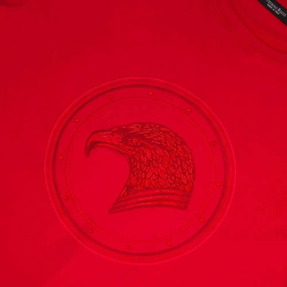 Best T-Shirt With Eagle Head And Swarovski Details Mens T-Shirts