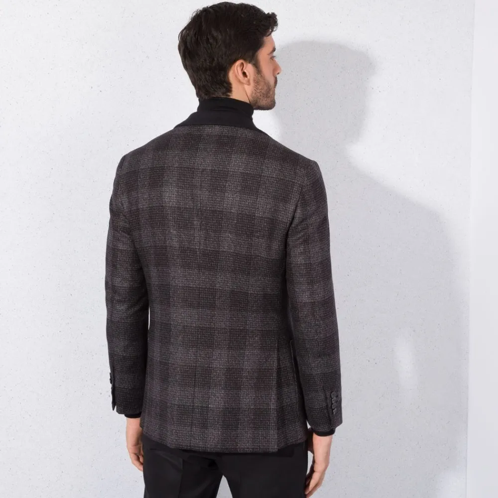 Cheap Two Button Deconstructed Jacket Mens Jackets