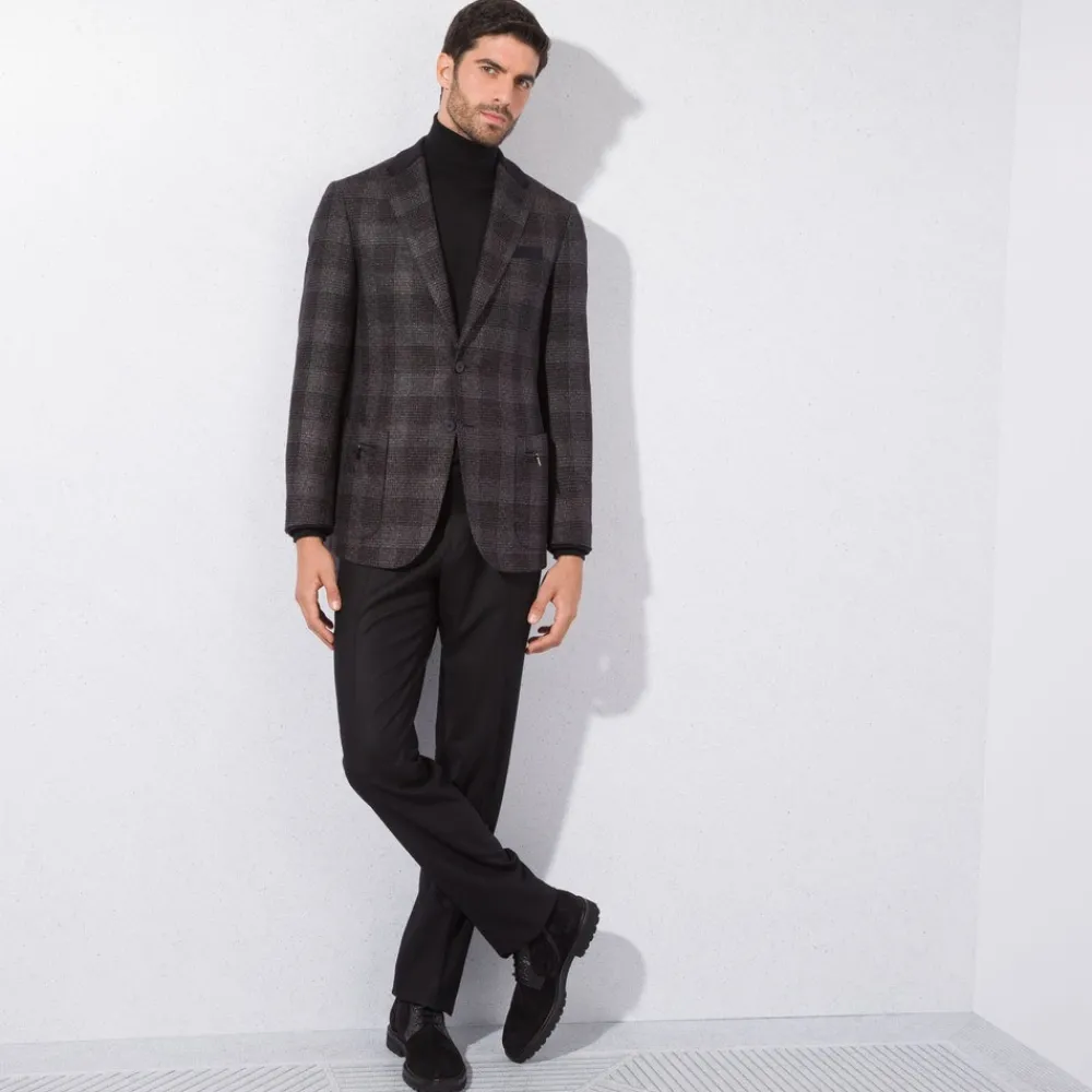 Cheap Two Button Deconstructed Jacket Mens Jackets