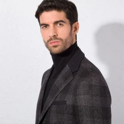 Cheap Two Button Deconstructed Jacket Mens Jackets