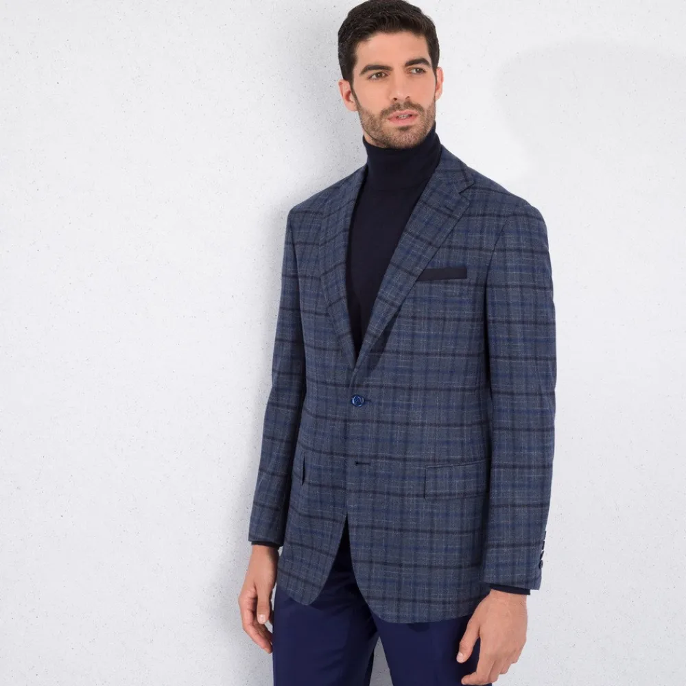 Cheap Two Button Deconstructed Jacket Mens Jackets
