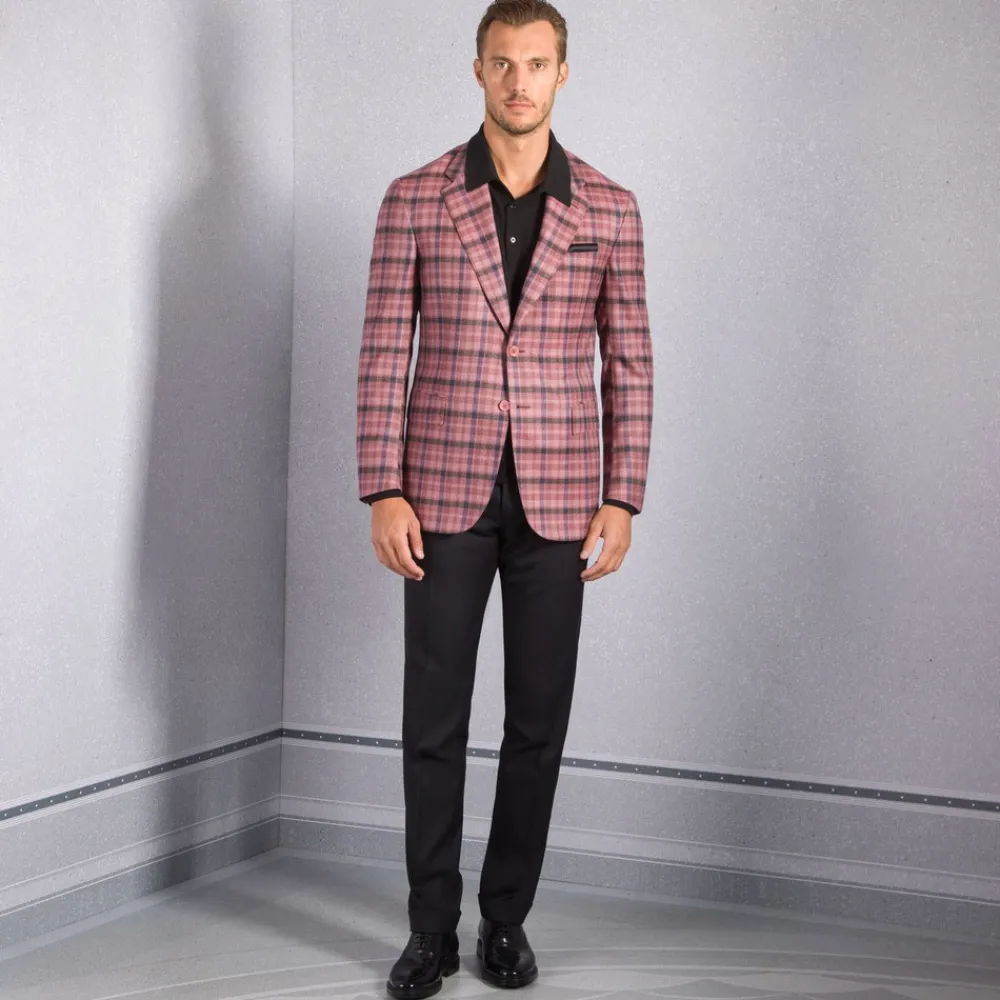 Online Two-Button Deconstructed Jacket Mens Jackets