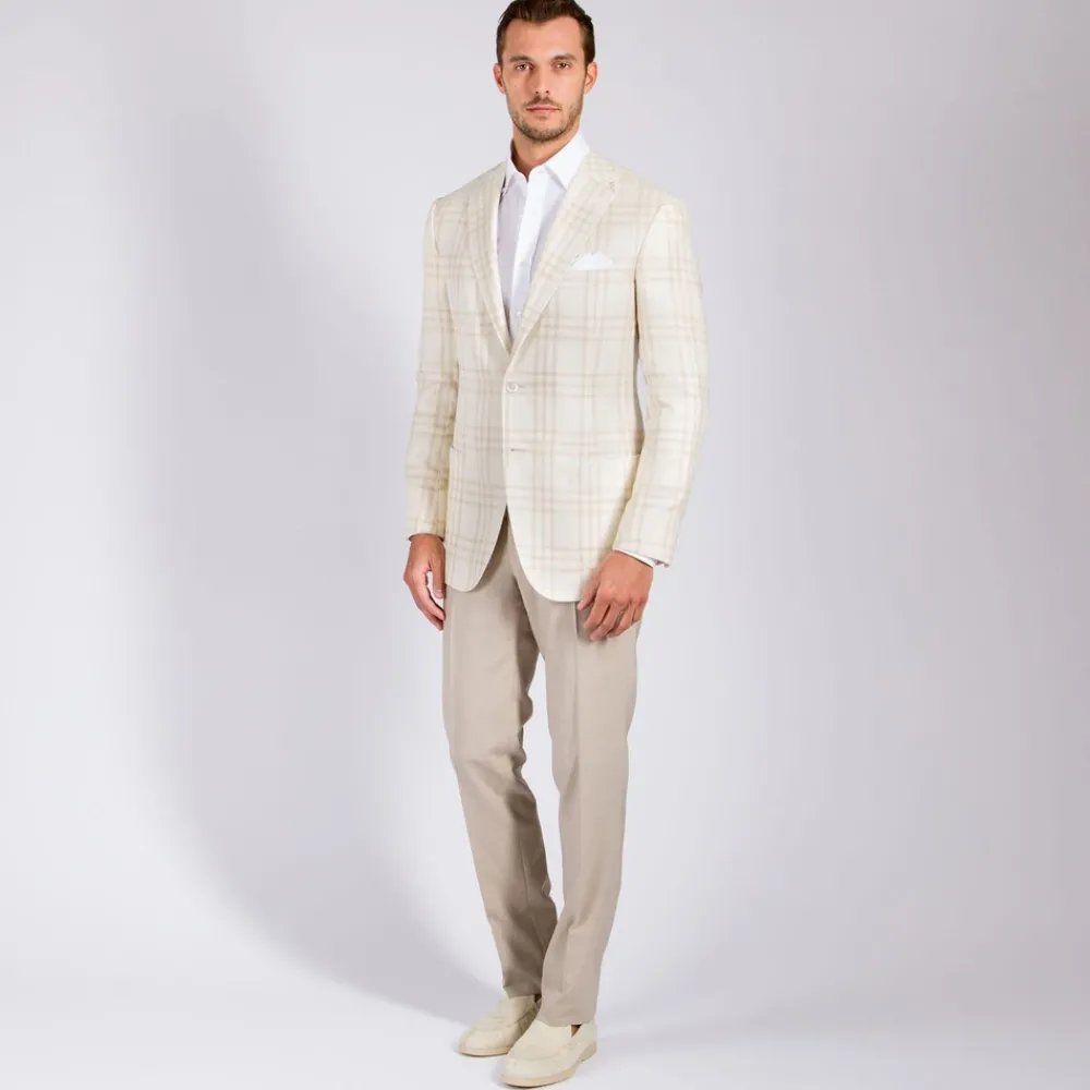 Cheap Two-Button Deconstructed Jacket Mens Jackets