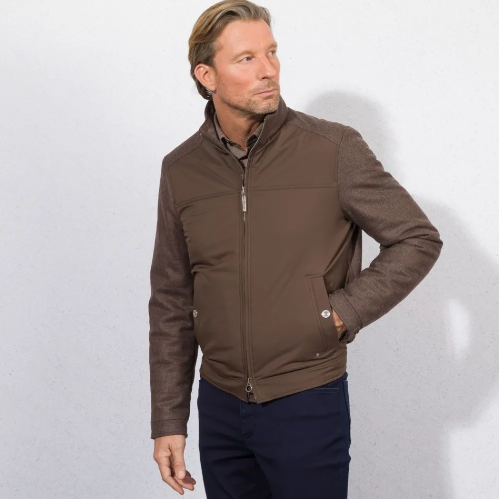 Clearance Virgin Wool And Cashmere Blouson Mens Last Sizes