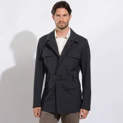 Clearance Virgin Wool And Napa Field Jacket Mens Outerwear