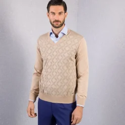 Outlet V-Neck Sweater Mens Knitwear