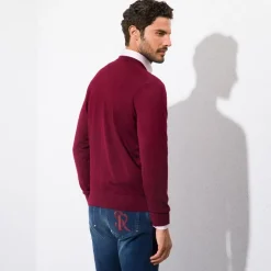 Sale V-Neck Sweatshirt Mens Knitwear