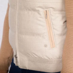 Best Wool And Cashmere Hooded Gilet Mens Outerwear