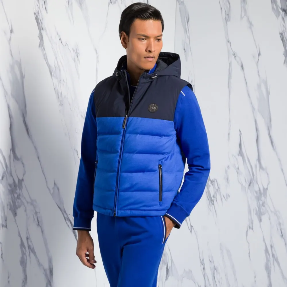 Best Sale Wool And Sea Snakeskin Hooded Gilet Mens Luxury Tech