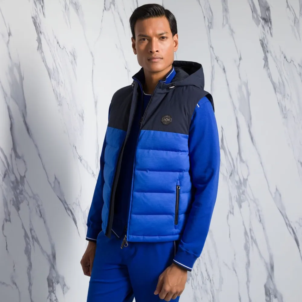 Best Sale Wool And Sea Snakeskin Hooded Gilet Mens Luxury Tech