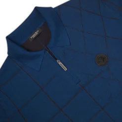 Sale Wool And Silk Zip Polo Shirt Mens Knitwear