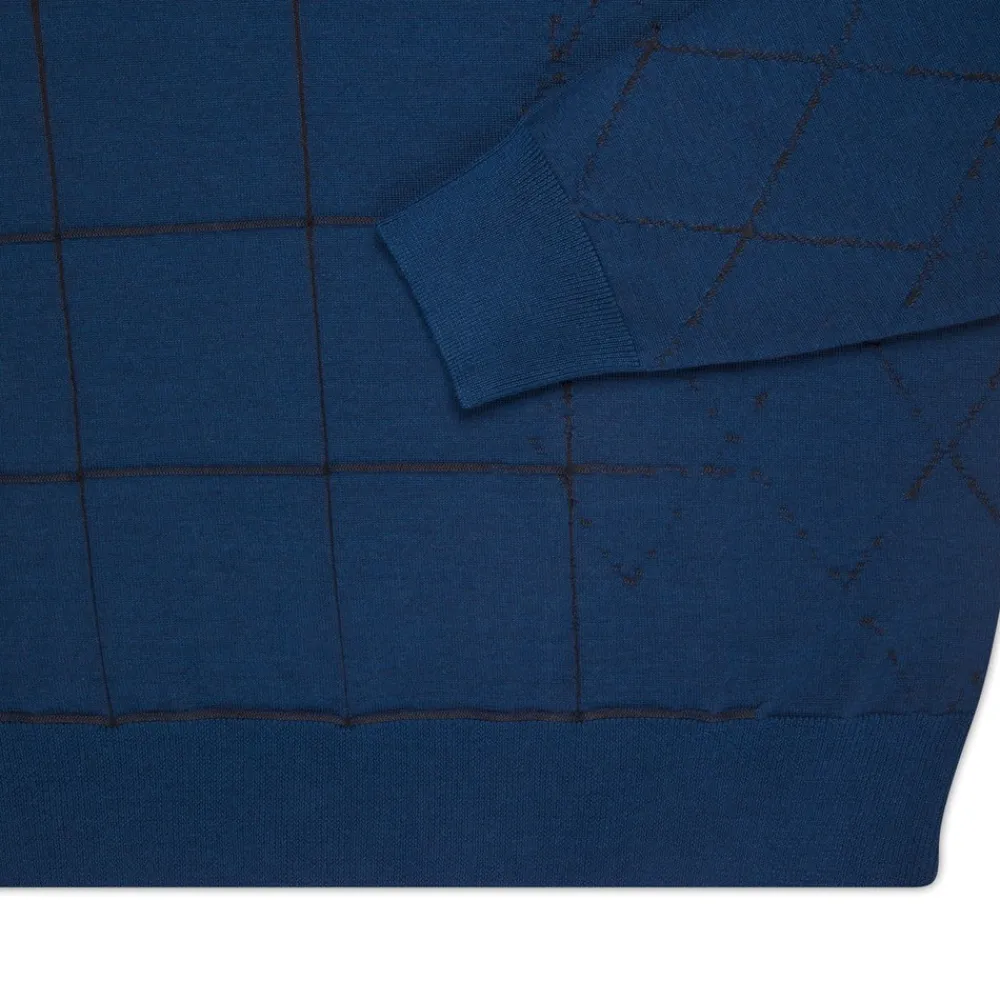 Sale Wool And Silk Zip Polo Shirt Mens Knitwear