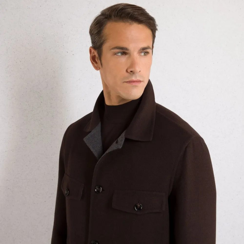 Fashion Wool Field Jacket Mens Outerwear