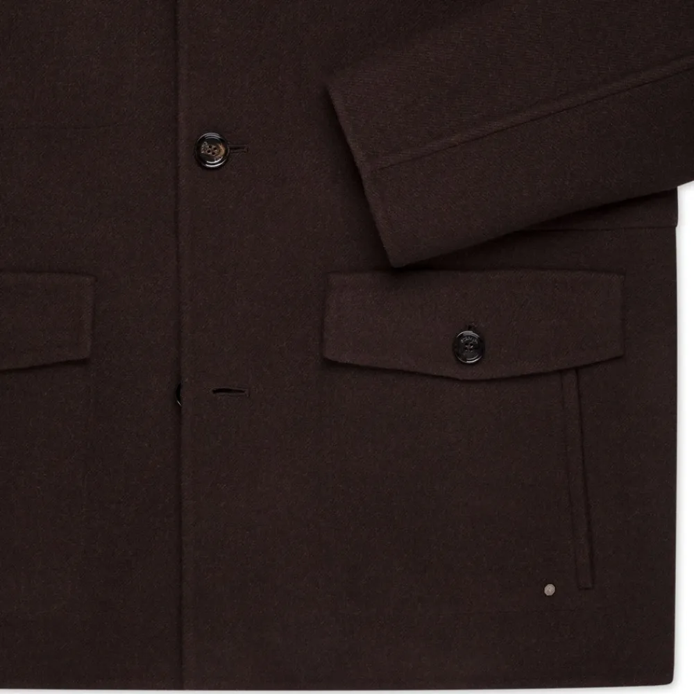 Fashion Wool Field Jacket Mens Outerwear