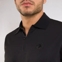 Cheap Wool Zip Polo Shirt Mens Knitwear