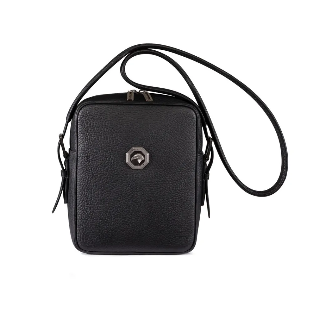 Fashion Wrinkle Calfskin Leather Messenger Bag Bags
