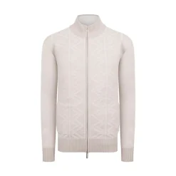 Online Zip Blouson With Jacquard Mens Last Sizes