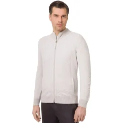 Online Zip Blouson With Jacquard Mens Last Sizes