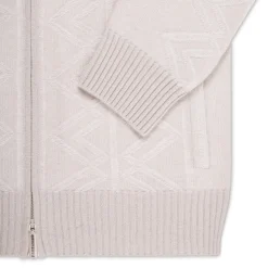 Online Zip Blouson With Jacquard Mens Last Sizes