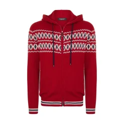 Store Zip Hooded Blouson Mens Knitwear