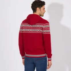 Store Zip Hooded Blouson Mens Knitwear