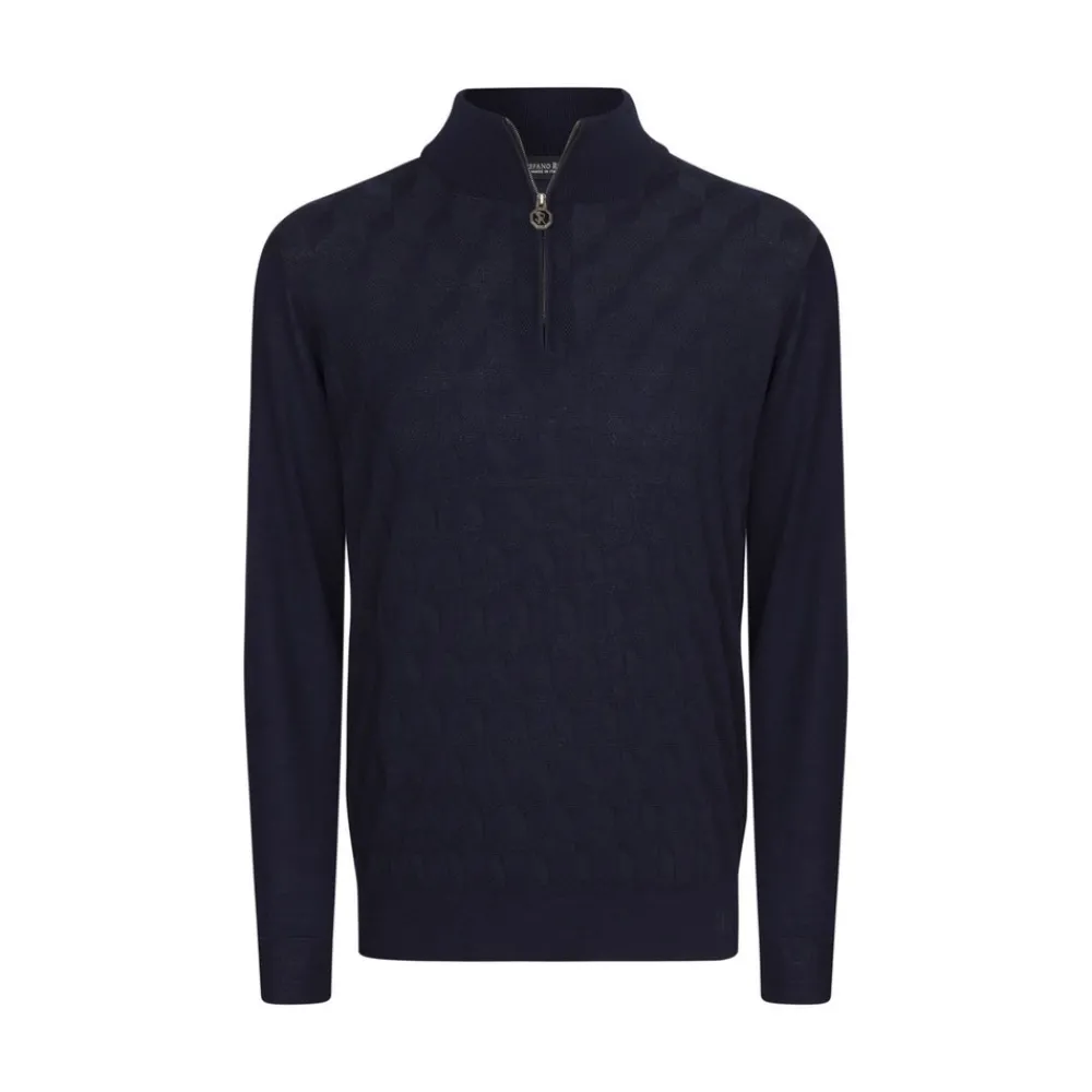 Sale Zip Mock Neck Sweater Mens Knitwear