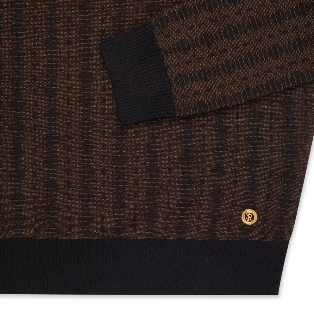 Discount Zip Mock Neck Sweater Mens Knitwear